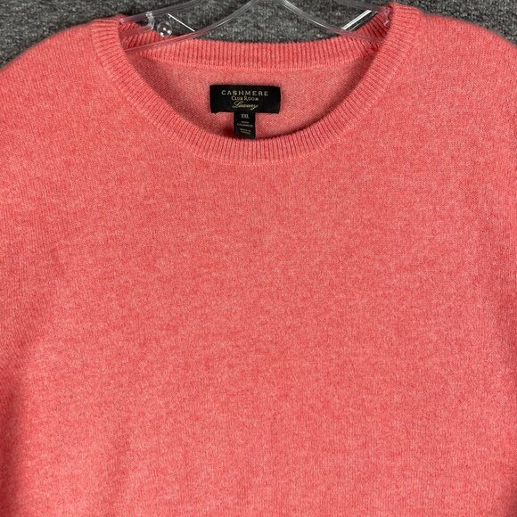 Club Room Cashmere Sweater Womens Size XXL Pink Work Office Capsule Minimal Soft - Picture 2 of 9